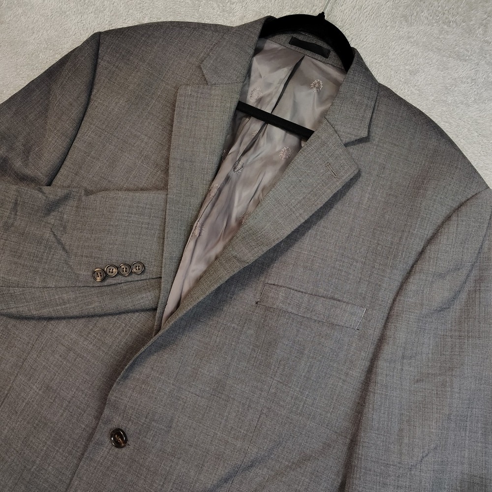 Lauren Ralph Lauren Black Label Wool Blend Men's Blazer 46L Dark Gray Sharkskin